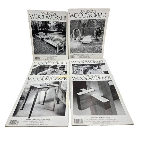 American Woodworker Magazine Lot December 1990 February April June August Decemb - Picture 1 of 15